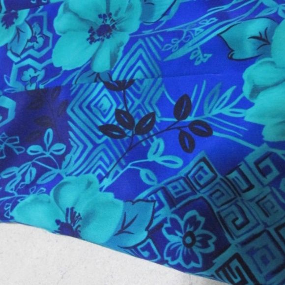 Sleeveless Blue&Petrol Sheath Dress, Size 8 - Picture 7 of 8